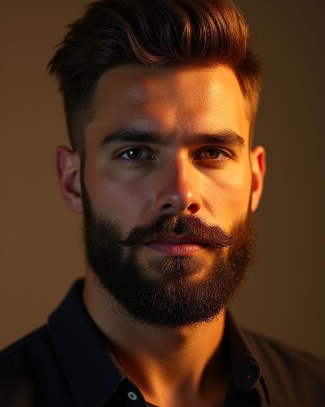 Barbe longue parfaitement structurée après le soin Sculpture Signature